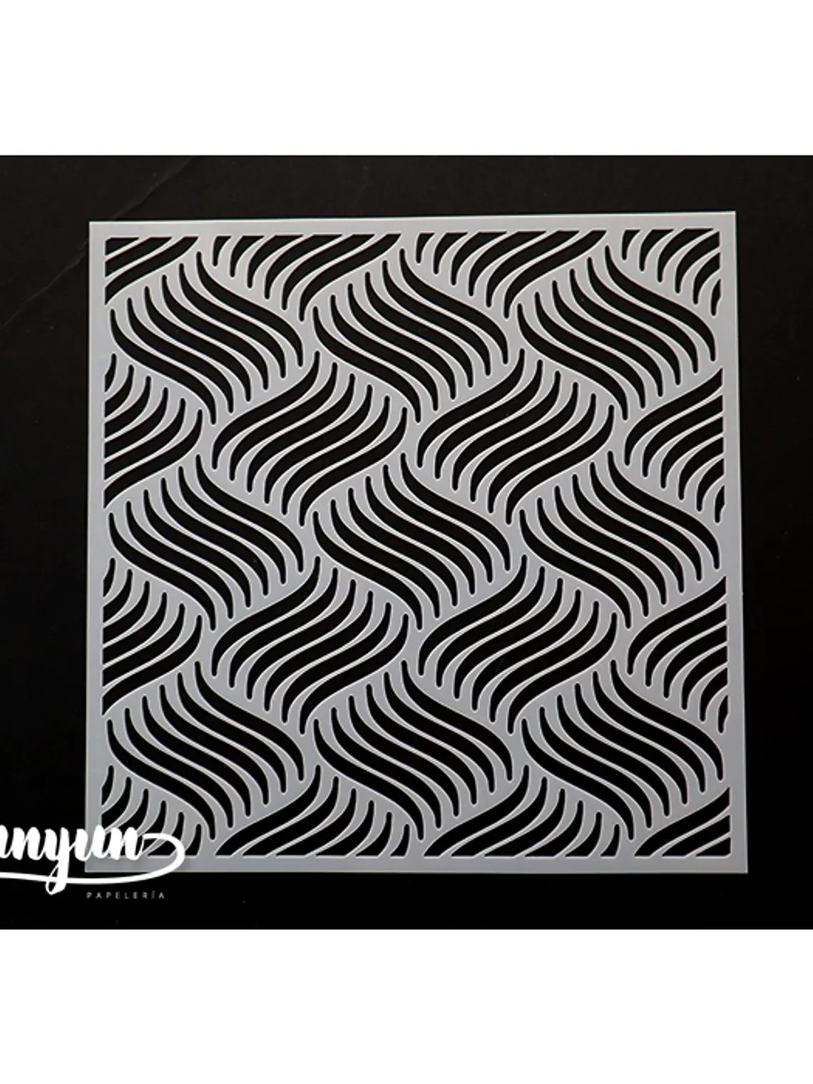 Stencil Diseño Líneas II - 15x15cm 1