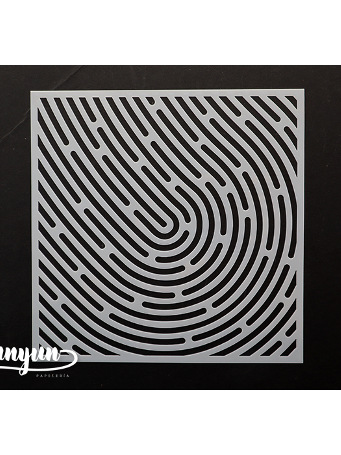 Stencil Diseño Líneas III - 15x15cm 1