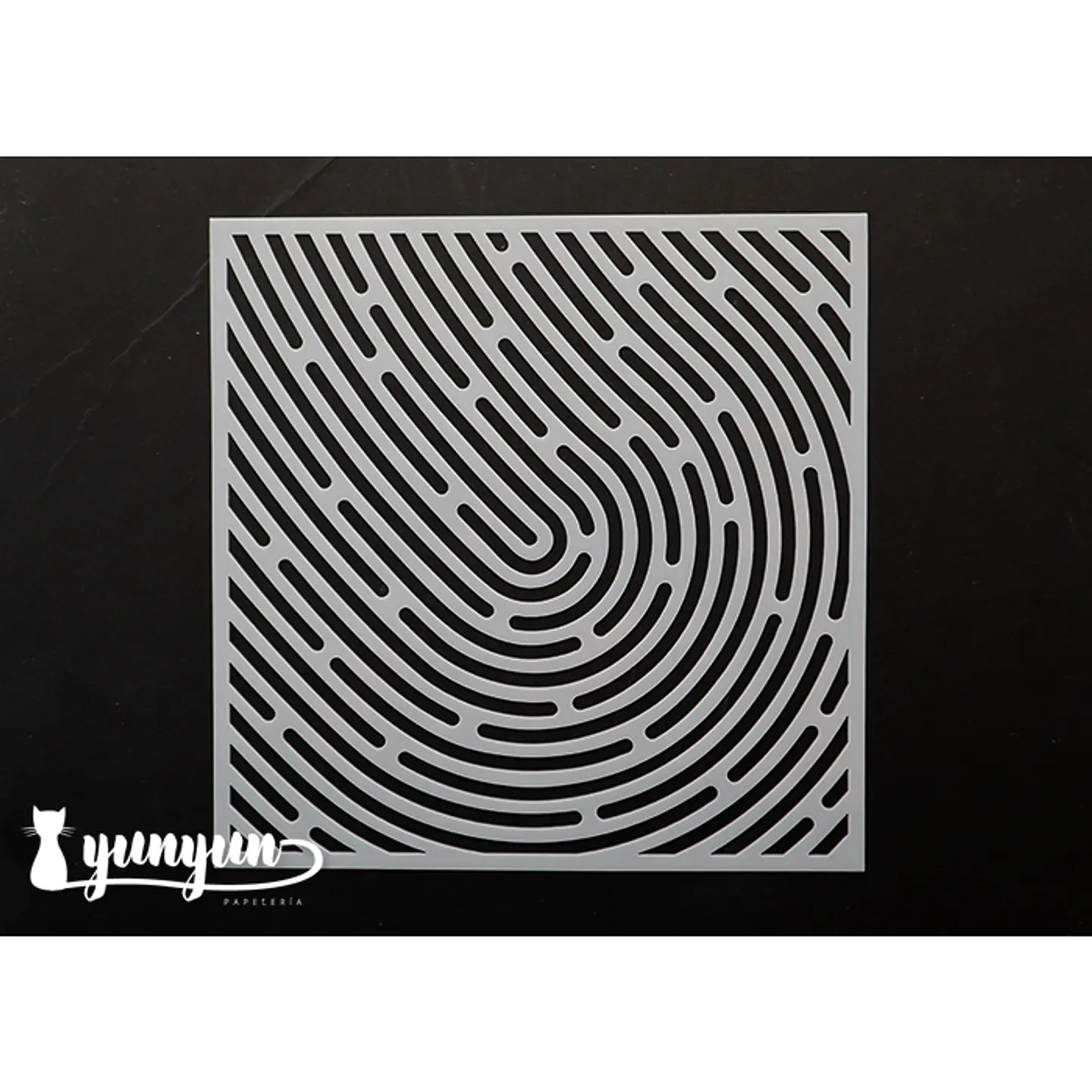 Stencil Diseño Líneas III - 15x15cm 1