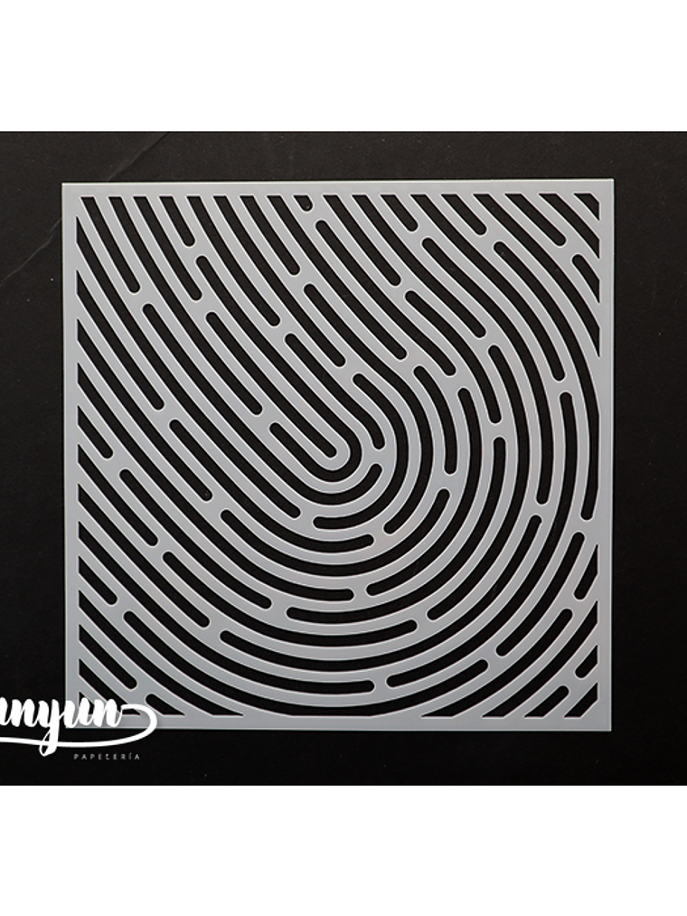 Stencil Diseño Líneas III - 15x15cm 1