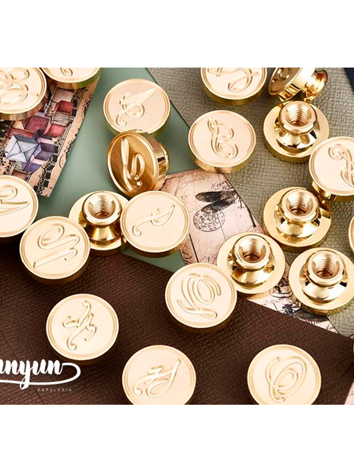 Sellos de Lacre Letras Caligráficas - 2,5cm 2