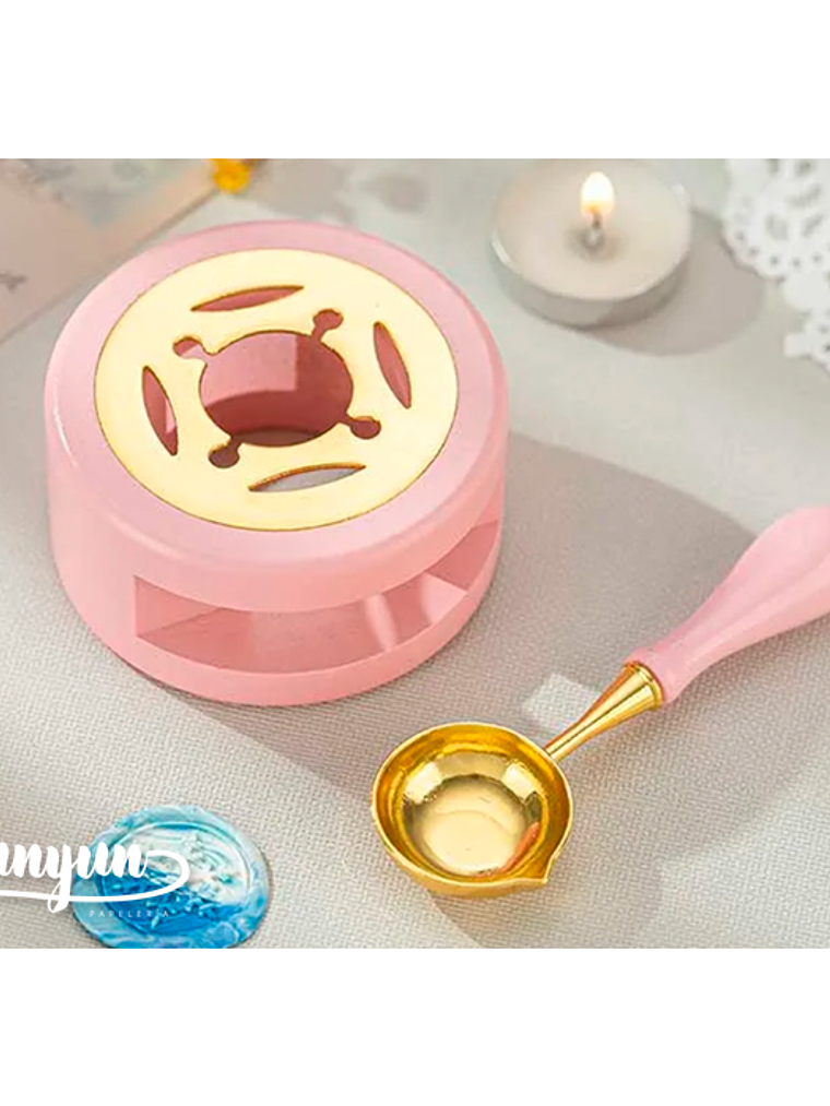 Horno + Cuchara para Sellos de Lacre - Rosado 1