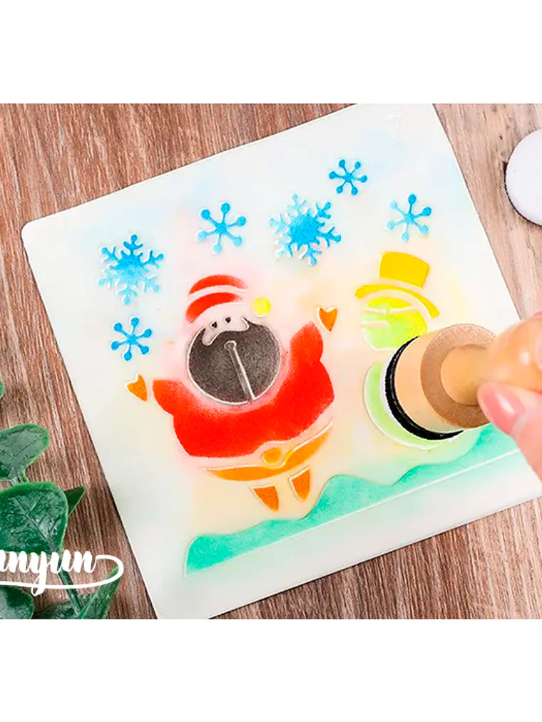 Set Brocha Beige + 3 Esponjas  2