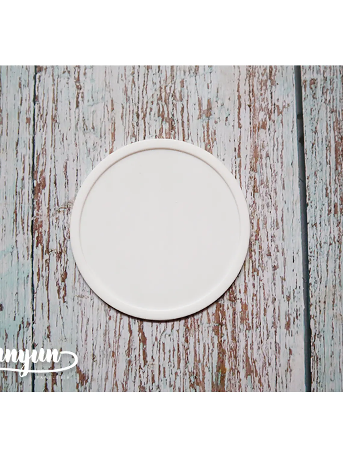 Base Silicona Sellos de Lacre - Circular Blanco 1