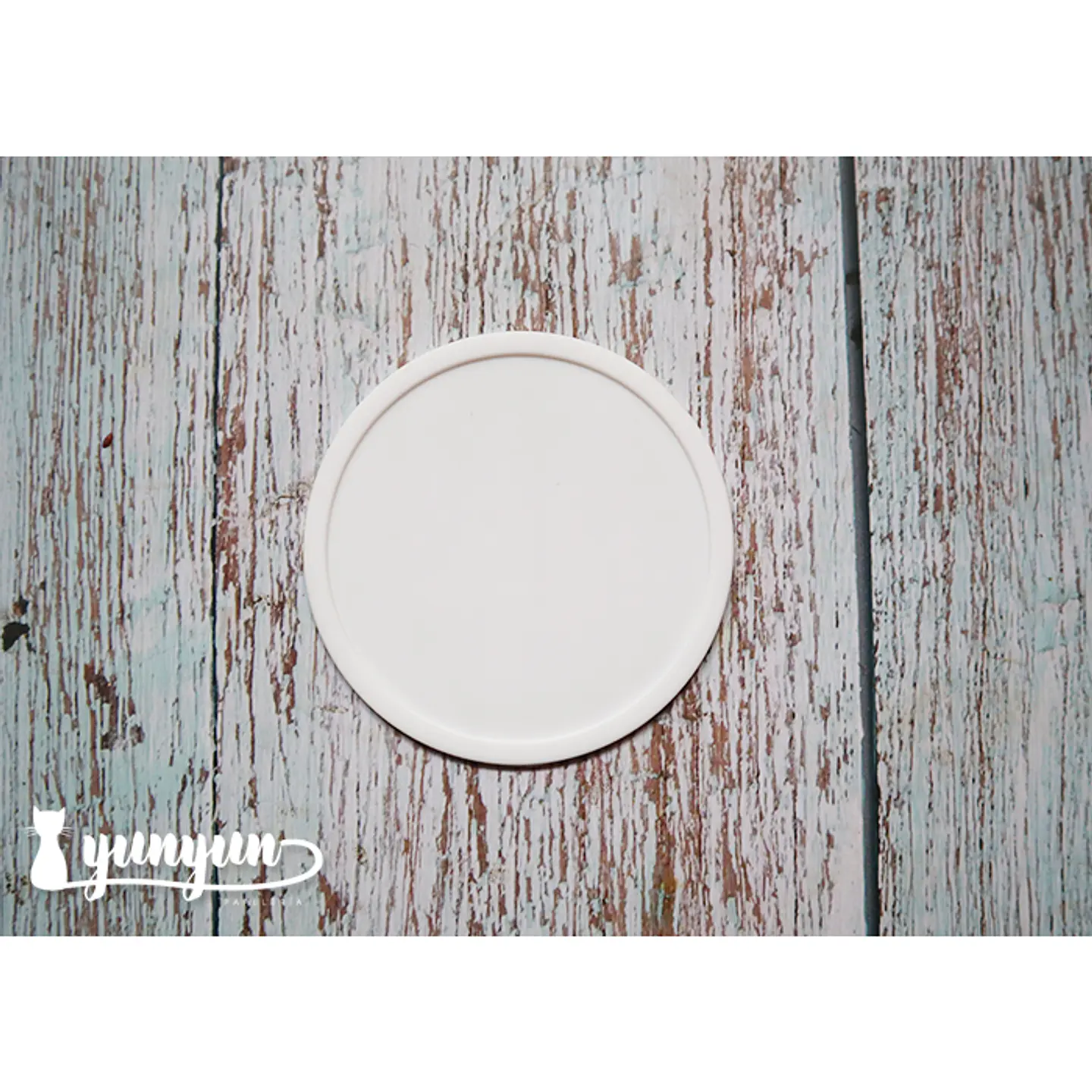 Base Silicona Sellos de Lacre - Circular Blanco 1