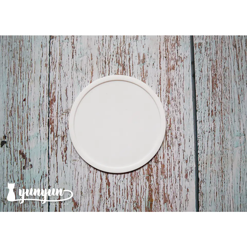 Base Silicona Sellos de Lacre - Circular Blanco 1
