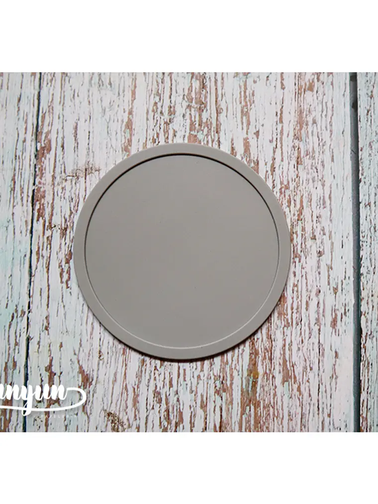 Base Silicona Sellos de Lacre - Circular Gris 1