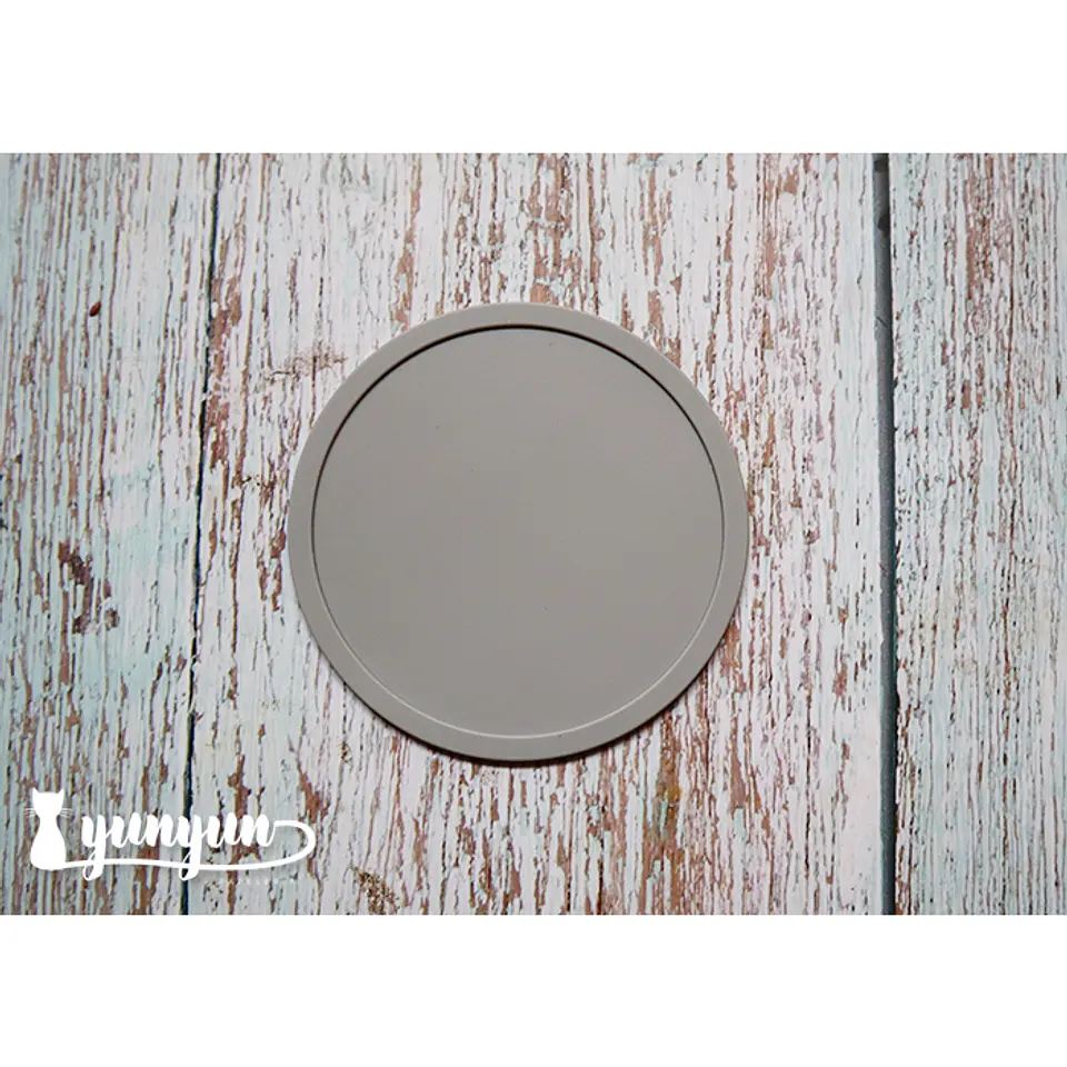 Base Silicona Sellos de Lacre - Circular Gris 1