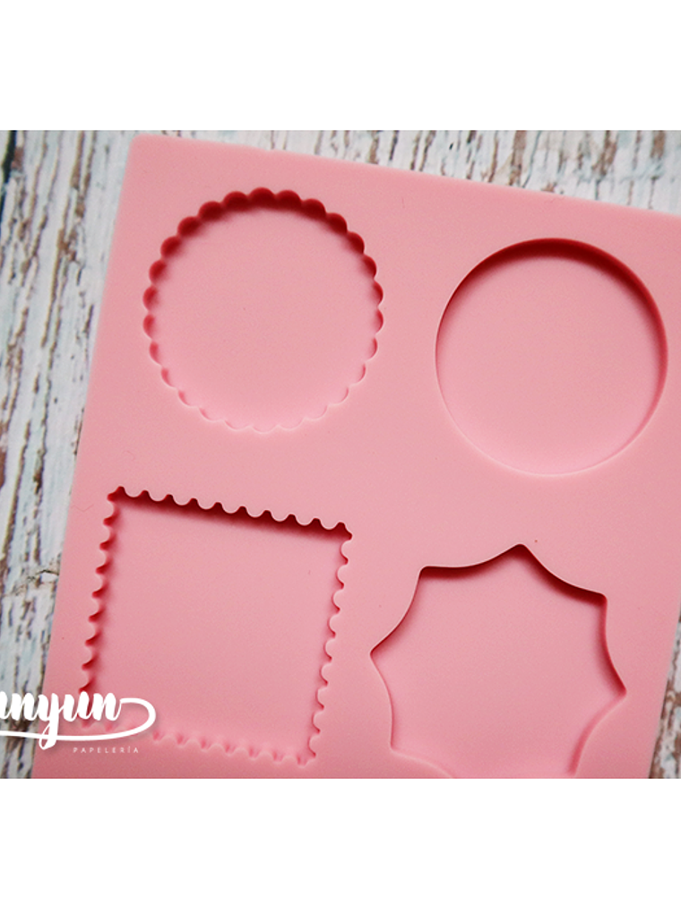 Molde Silicona 6 Diseños Rosa - 1 pzas 2