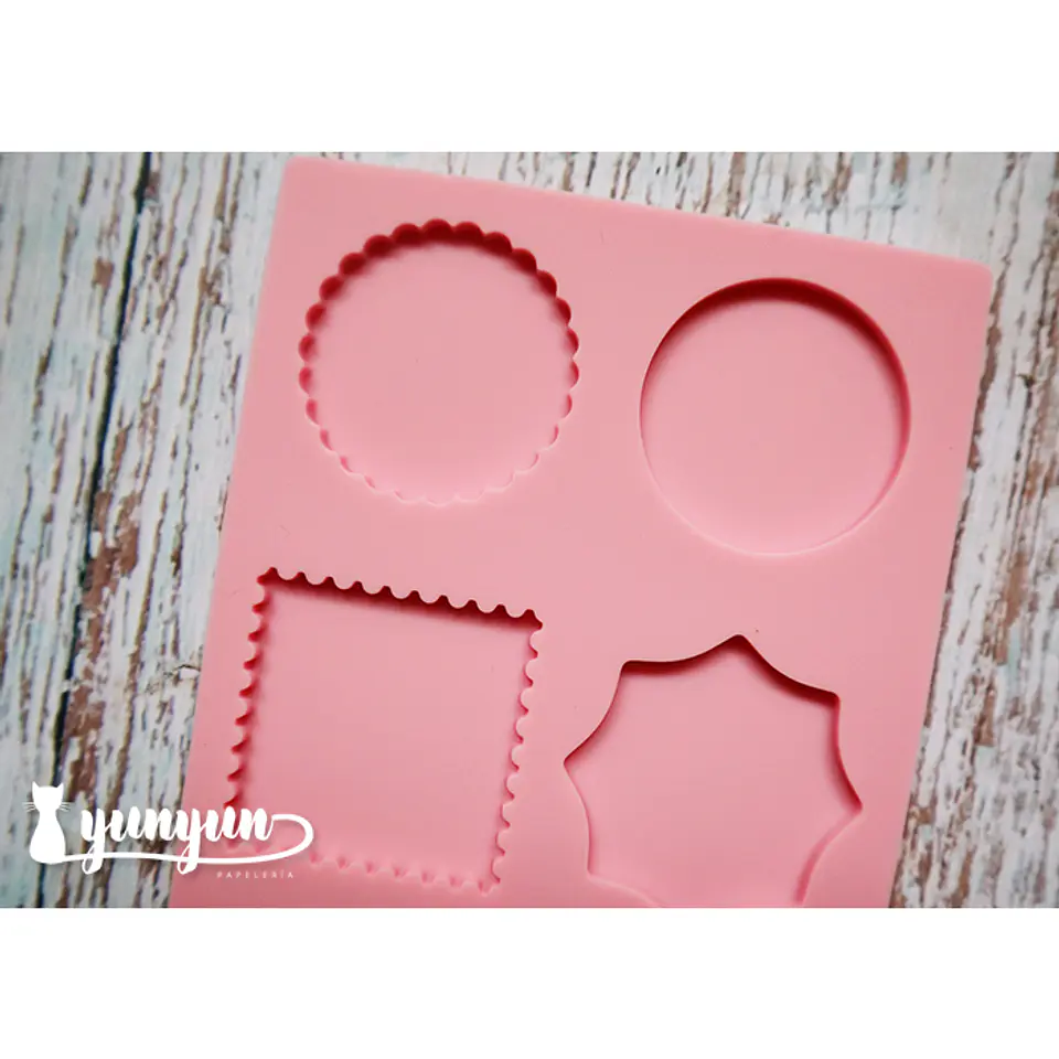 Molde Silicona 6 Diseños Rosa - 1 pzas 2