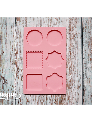 Molde Silicona 6 Diseños Rosa - 1 pzas