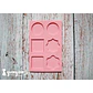 Molde Silicona 6 Diseños Rosa - 1 pzas - Miniatura 1