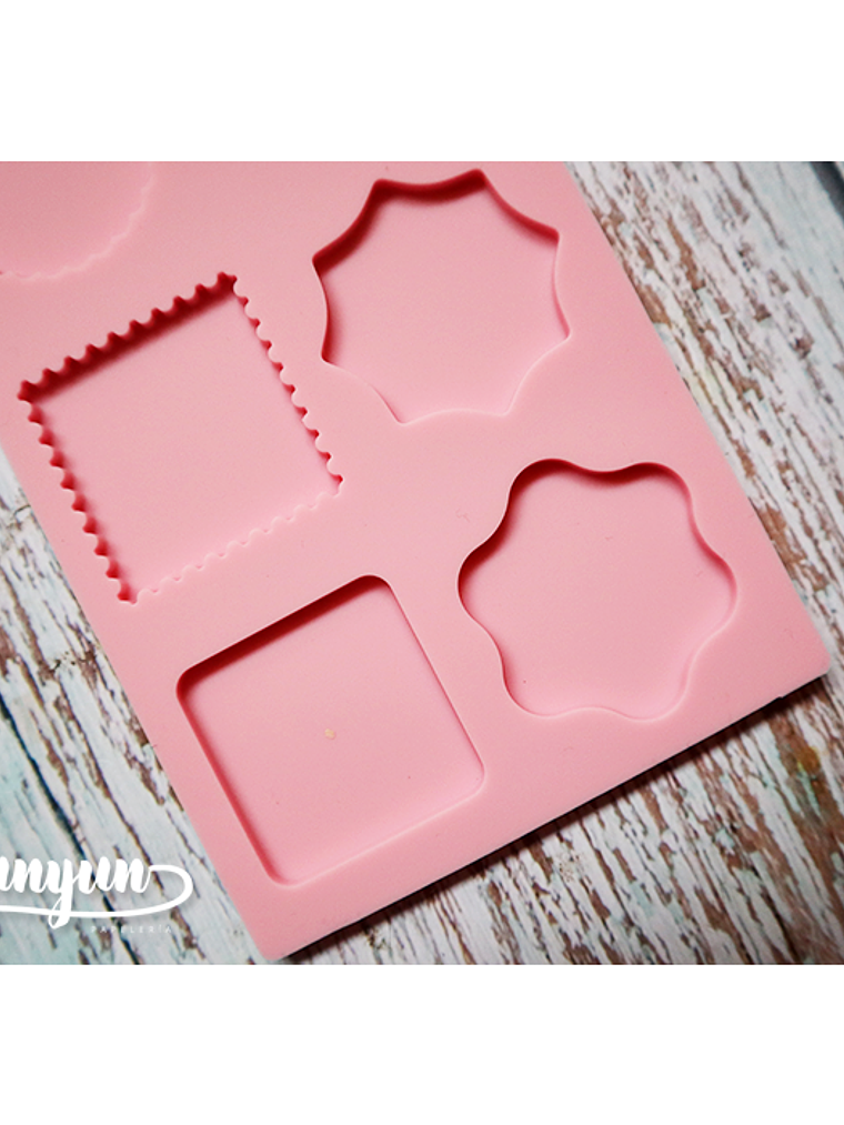 Molde Silicona 6 Diseños Rosa - 1 pzas 3