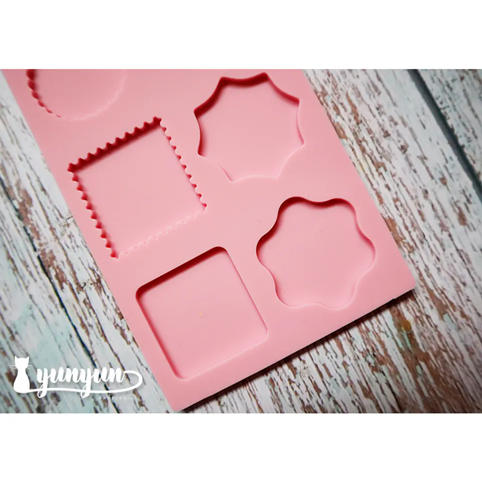 Molde Silicona 6 Diseños Rosa - 1 pzas 3