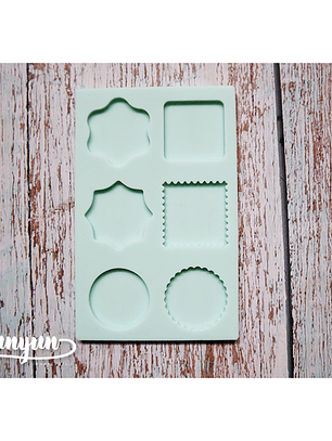 Molde Silicona 6 Diseños Verde - 1 pzas