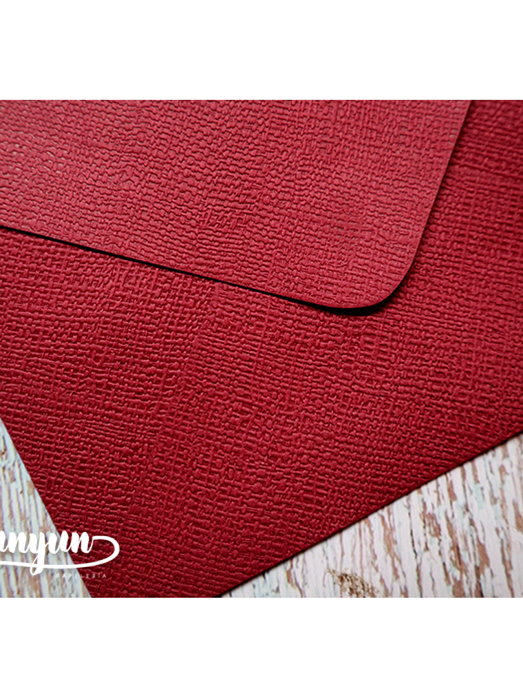 Sobres Lino Burdeo 10 pzas - 11.3x16cm 2