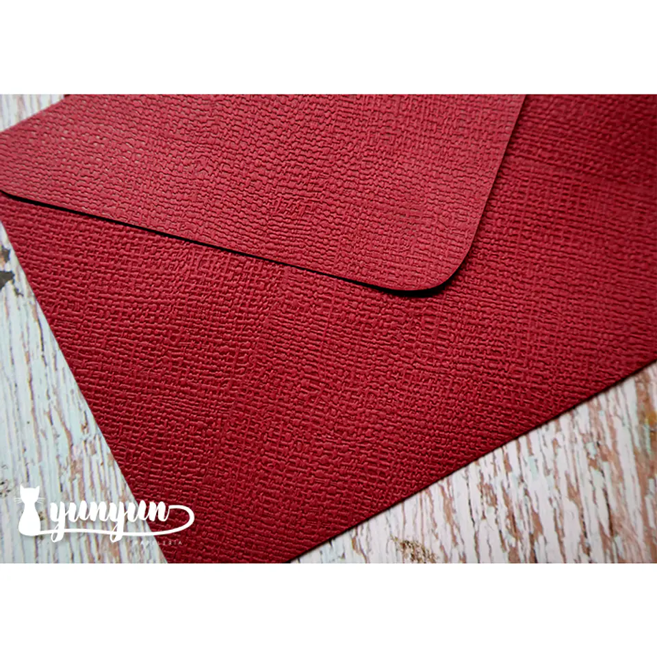 Sobres Lino Burdeo 10 pzas - 11.3x16cm 2