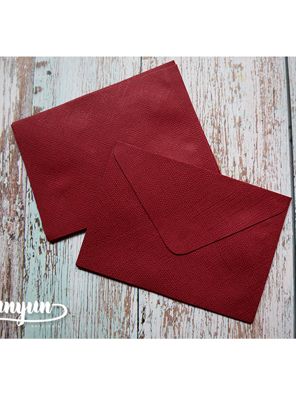 Sobres Lino Burdeo 10 pzas - 11.3x16cm 3