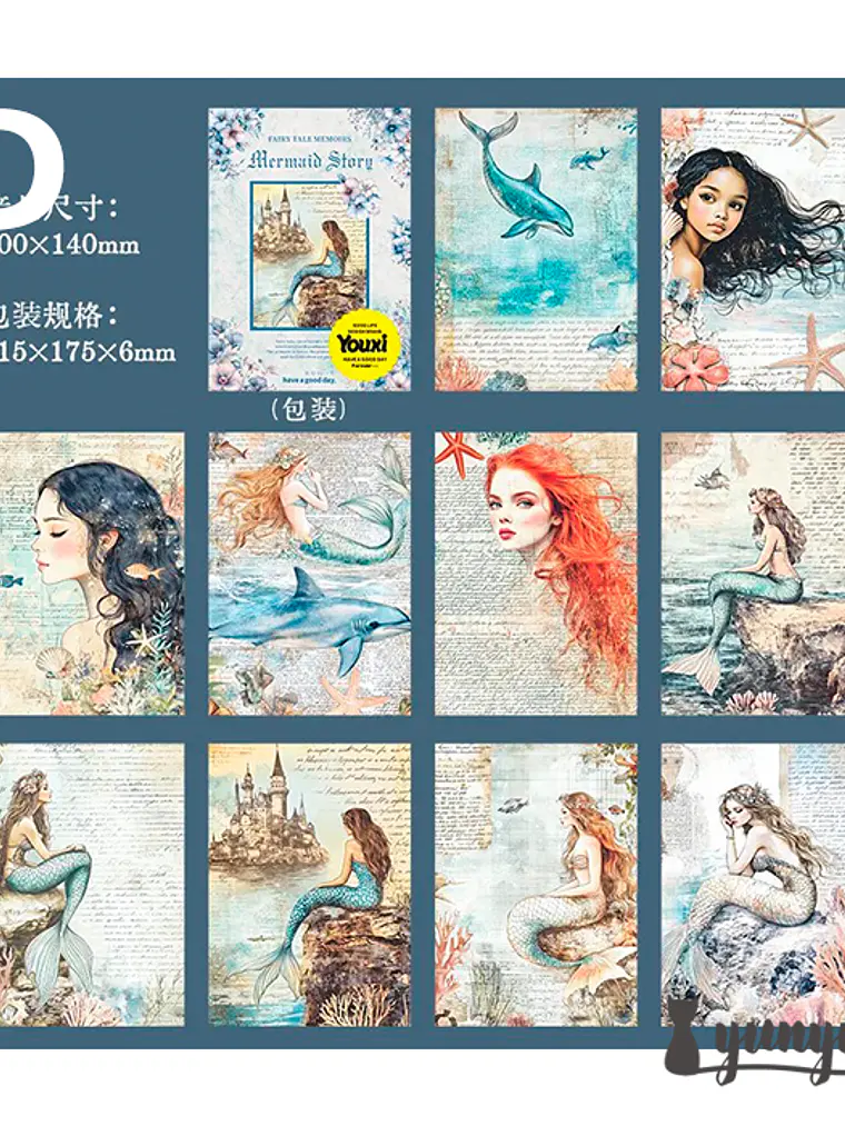 Papeles Cuentos de Hadas - 30 pzas 13