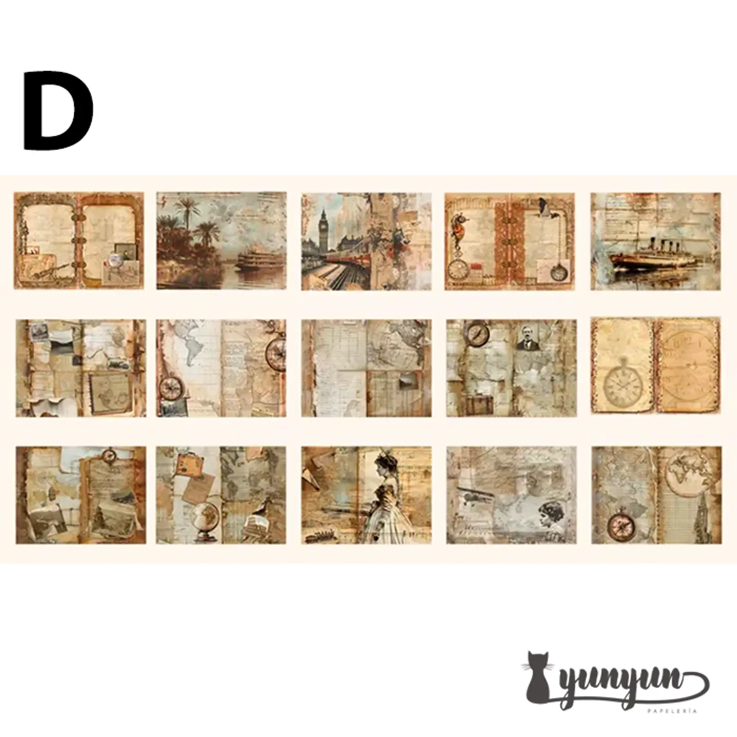 Papeles Vintage Collection - 30 pzas 11