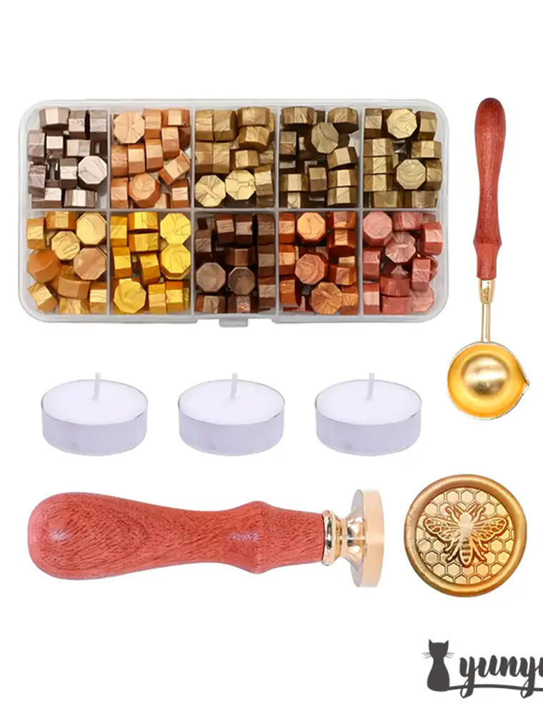 Kit Sello de Lacre Abeja - 6pzas 1