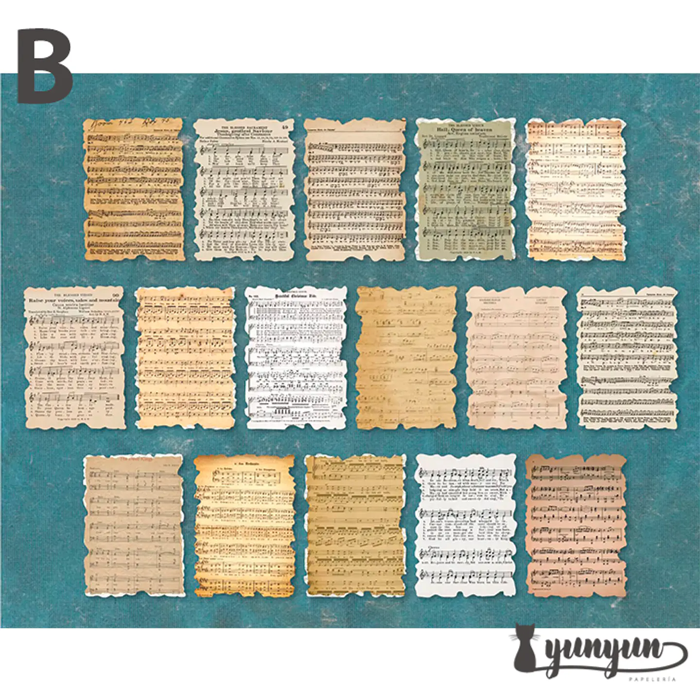 Papeles Material Retro - 32 pzas 8