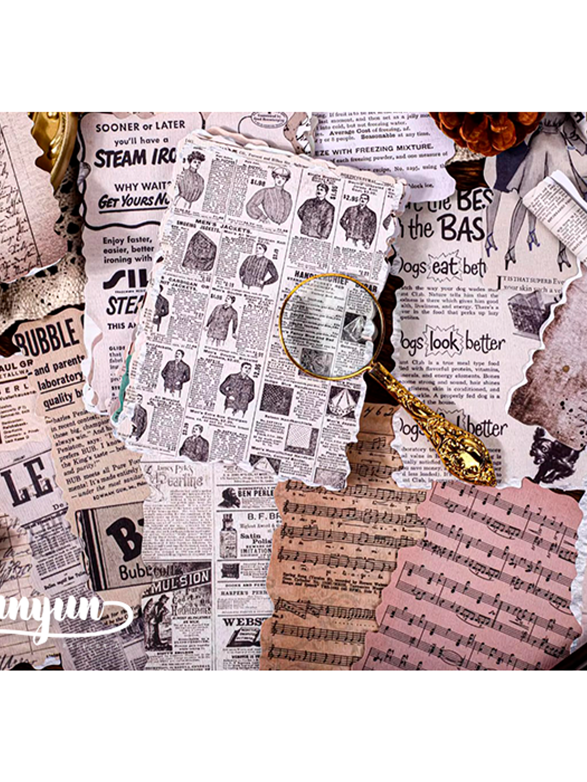 Papeles Material Retro - 32 pzas 3