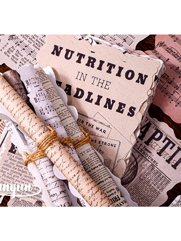 Papeles Material Retro - 32 pzas 4