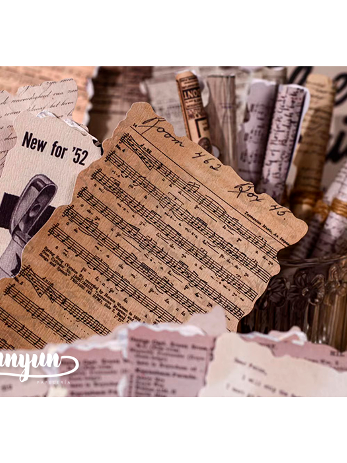 Papeles Material Retro - 32 pzas 5