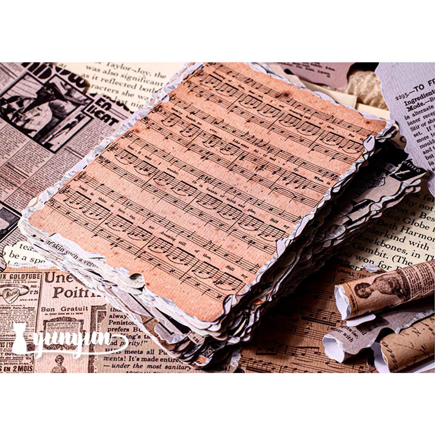 Papeles Material Retro - 32 pzas 6