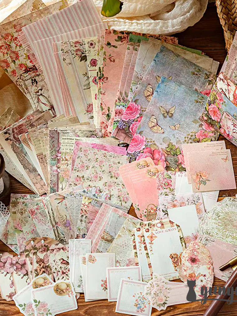 Set Papeles Floral - 100 pzas 7