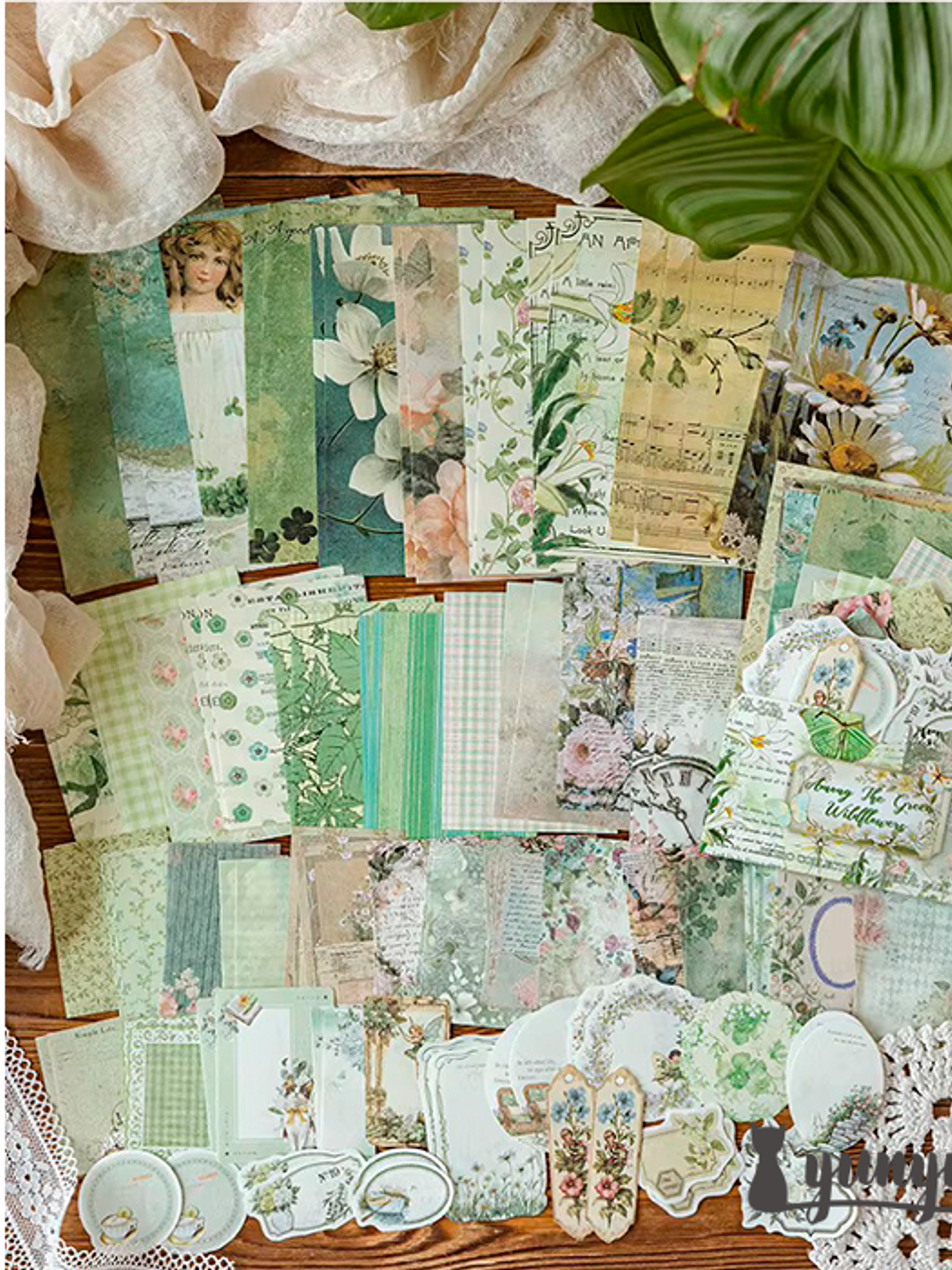 Set Papeles Floral - 100 pzas 4