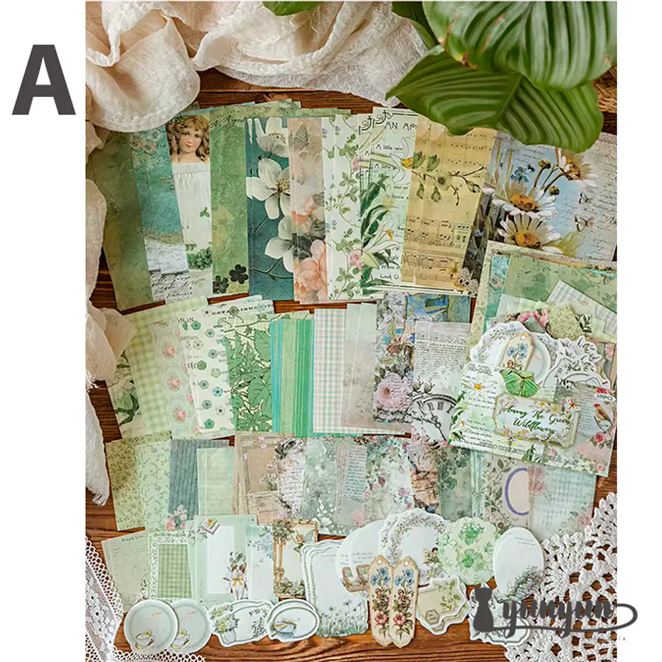 Set Papeles Floral - 100 pzas 4
