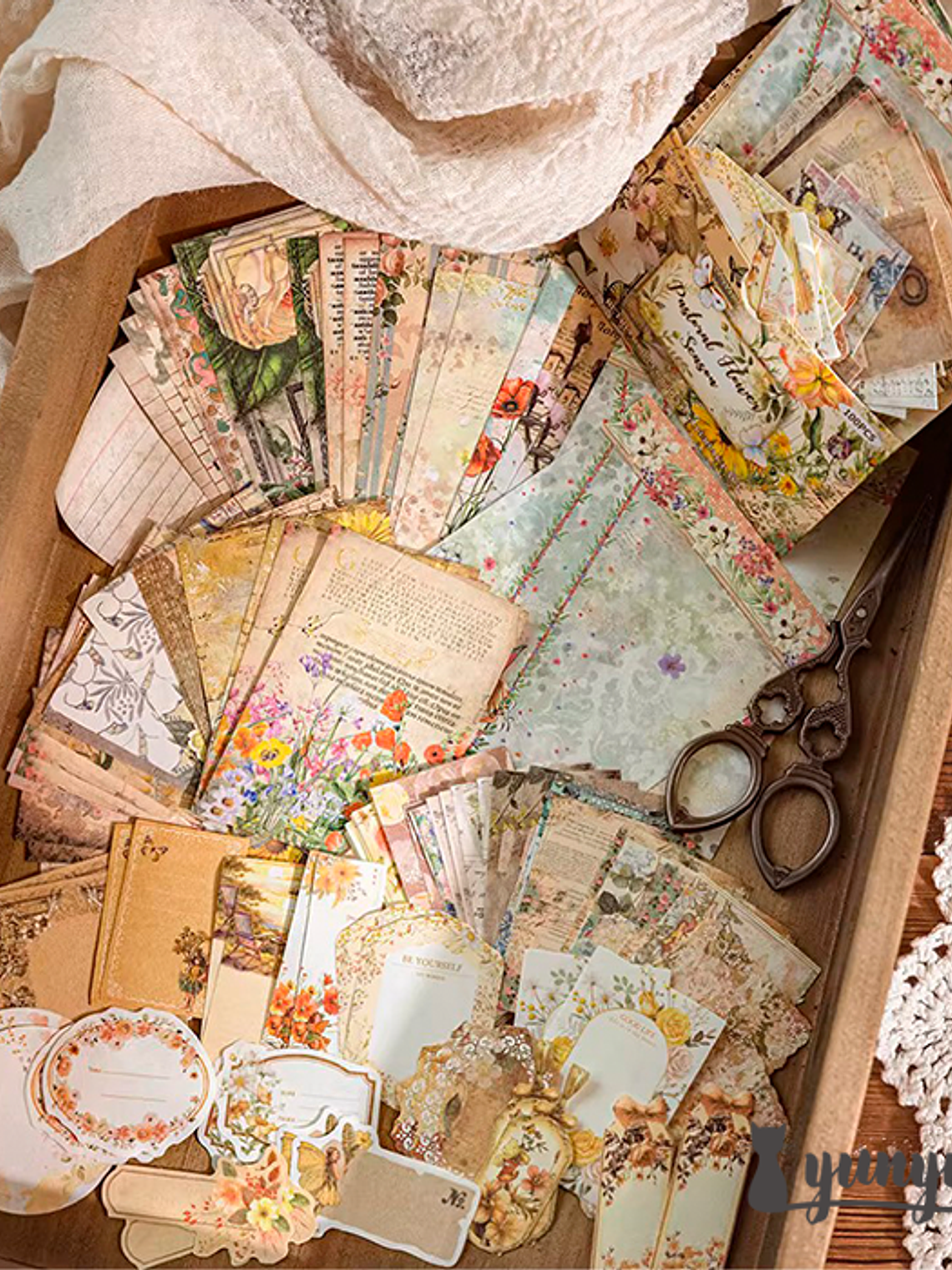 Set Papeles Floral - 100 pzas 5