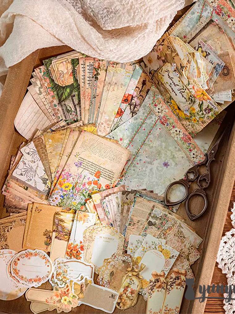 Set Papeles Floral - 100 pzas 5