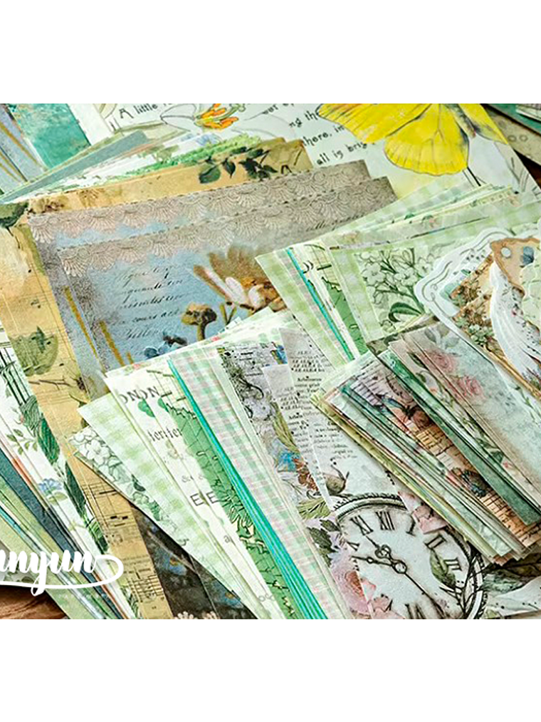 Set Papeles Floral - 100 pzas 2