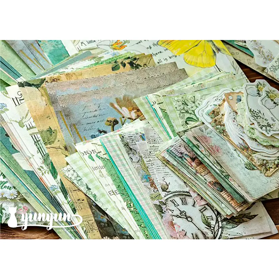 Set Papeles Floral - 100 pzas 2