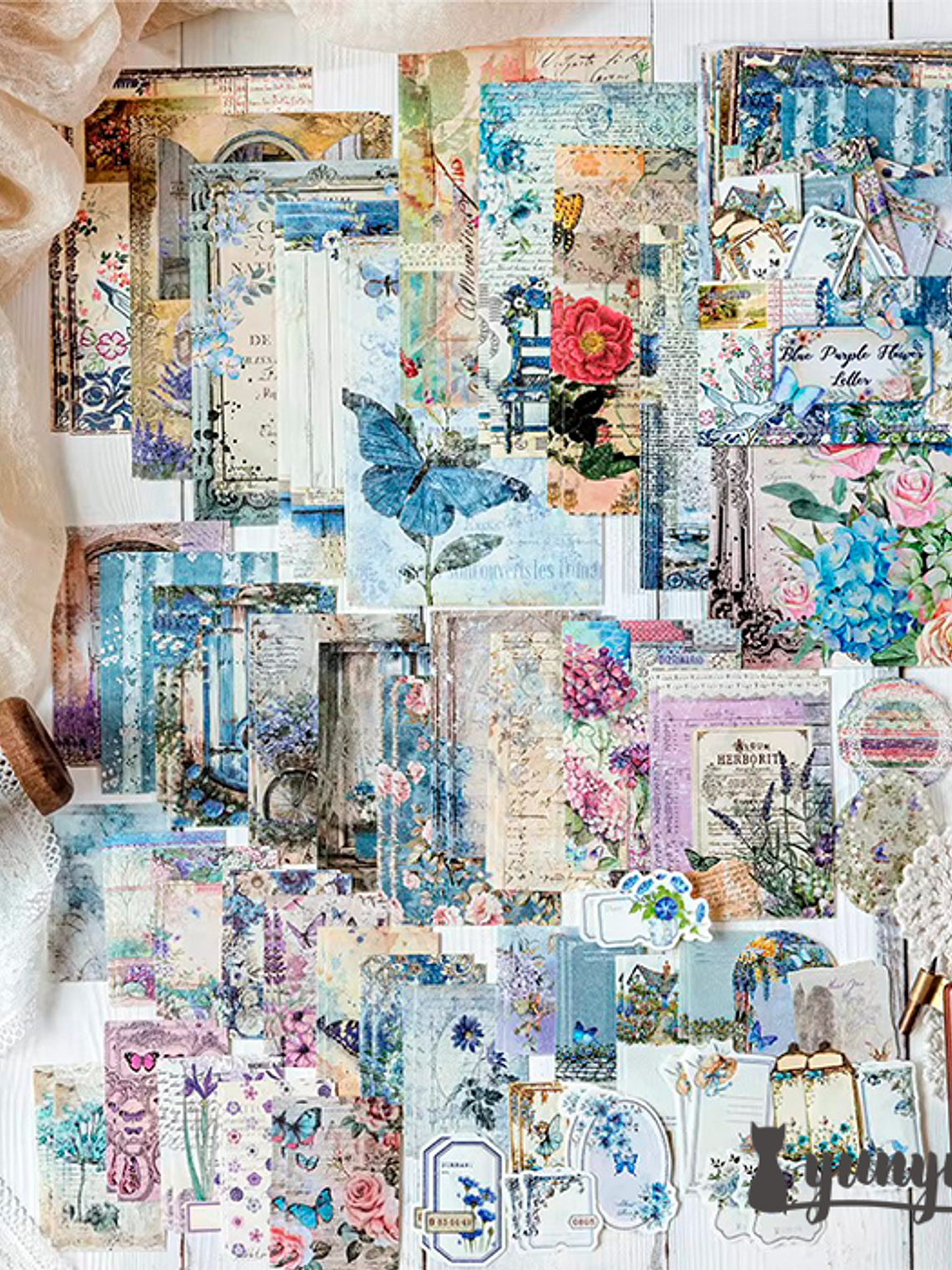 Set Papeles Floral - 100 pzas 6