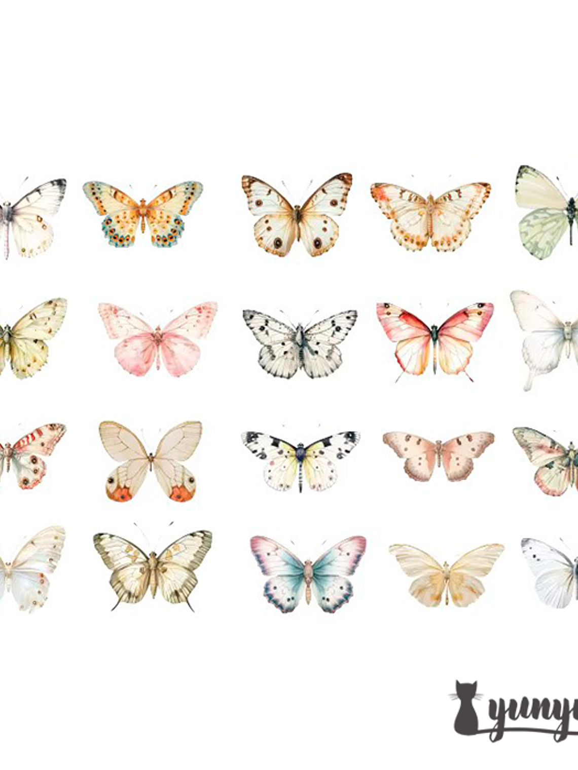 Stickers Mariposas II - 40 pzas 9