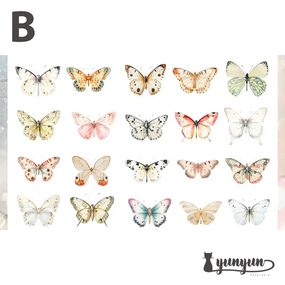 Stickers Mariposas II - 40 pzas 9