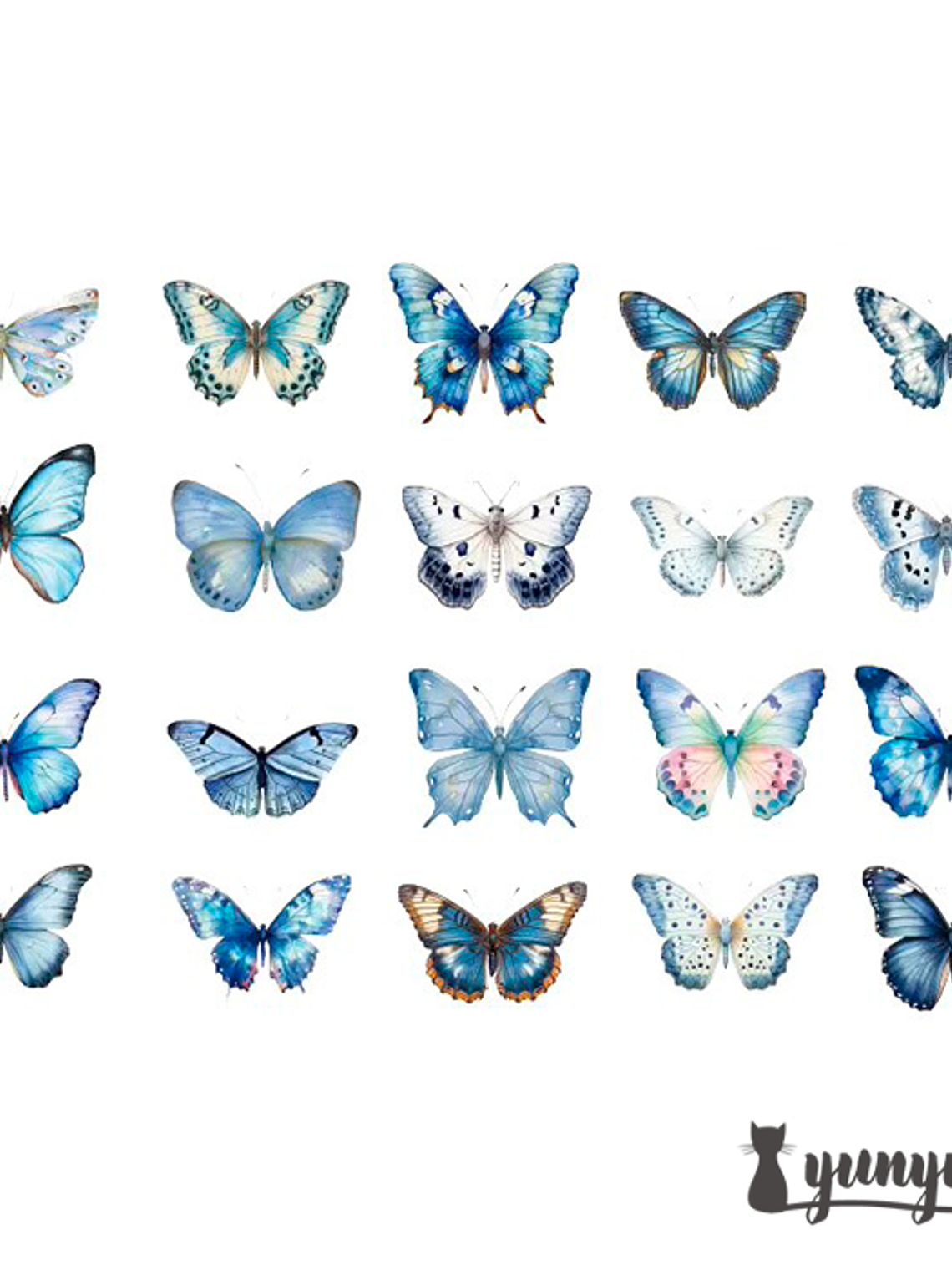 Stickers Mariposas II - 40 pzas 13