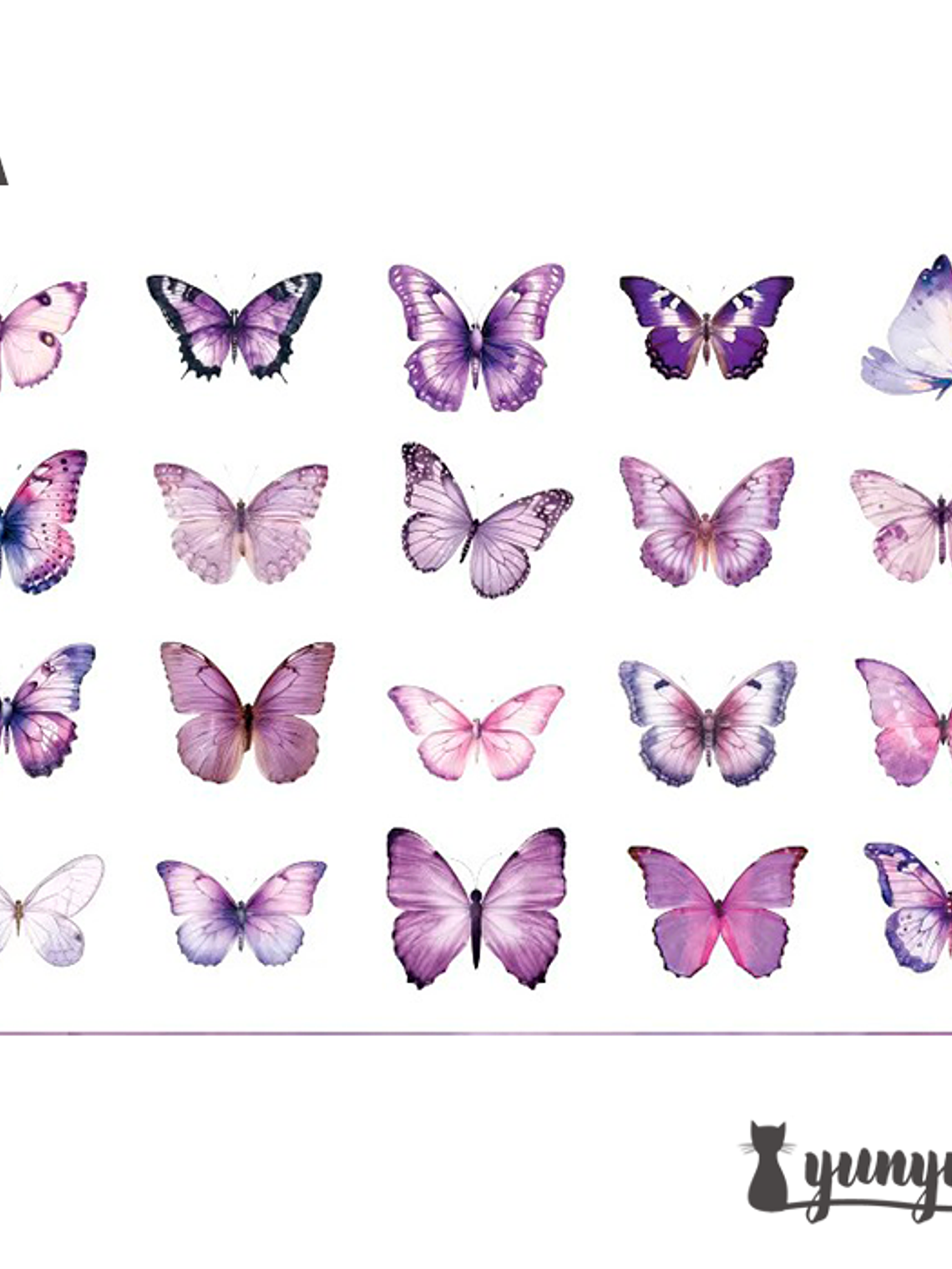 Stickers Mariposas II - 40 pzas 8
