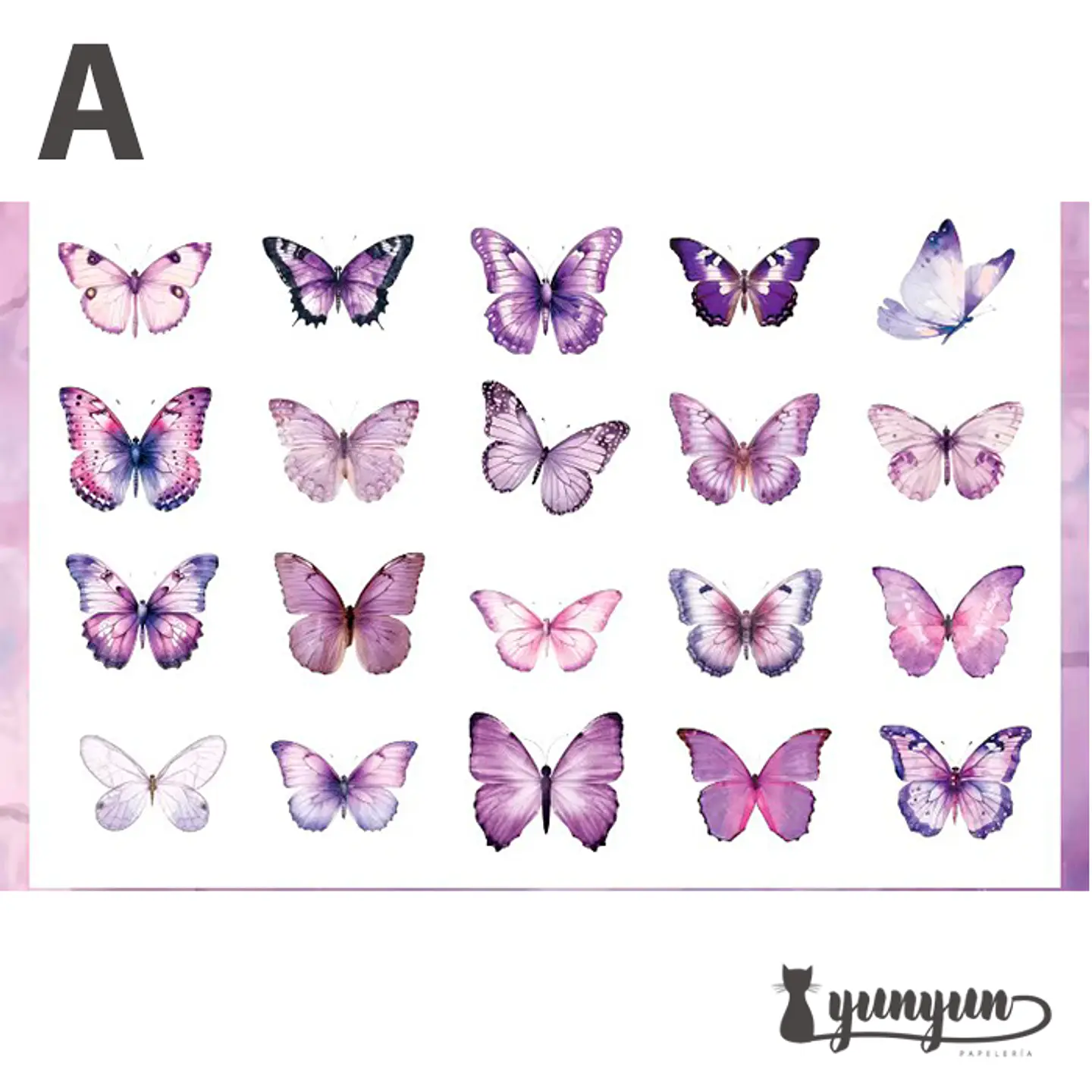 Stickers Mariposas II - 40 pzas 8
