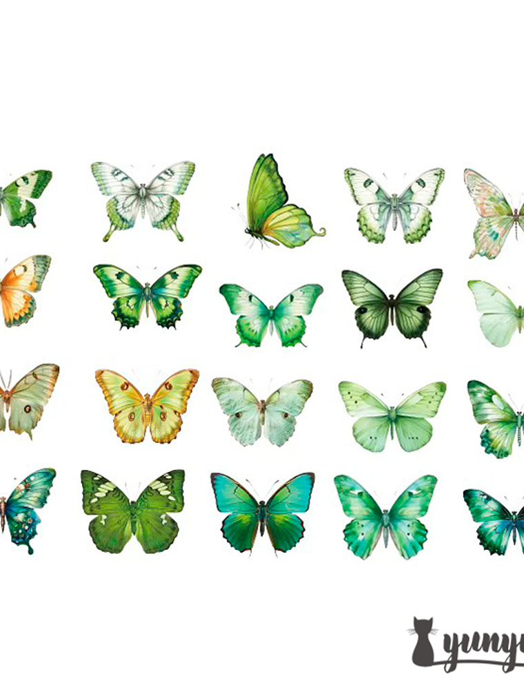 Stickers Mariposas II - 40 pzas 10