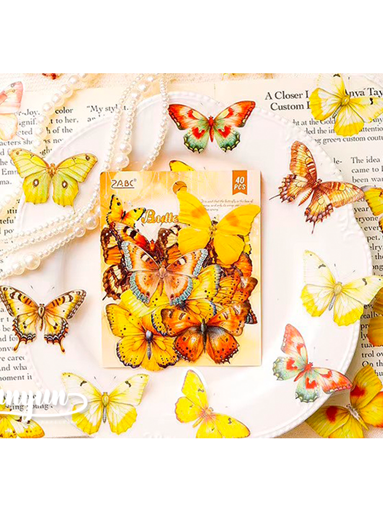 Stickers Mariposas II - 40 pzas 5