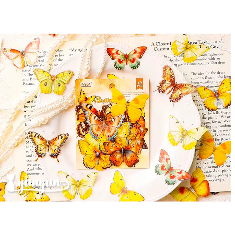 Stickers Mariposas II - 40 pzas 5