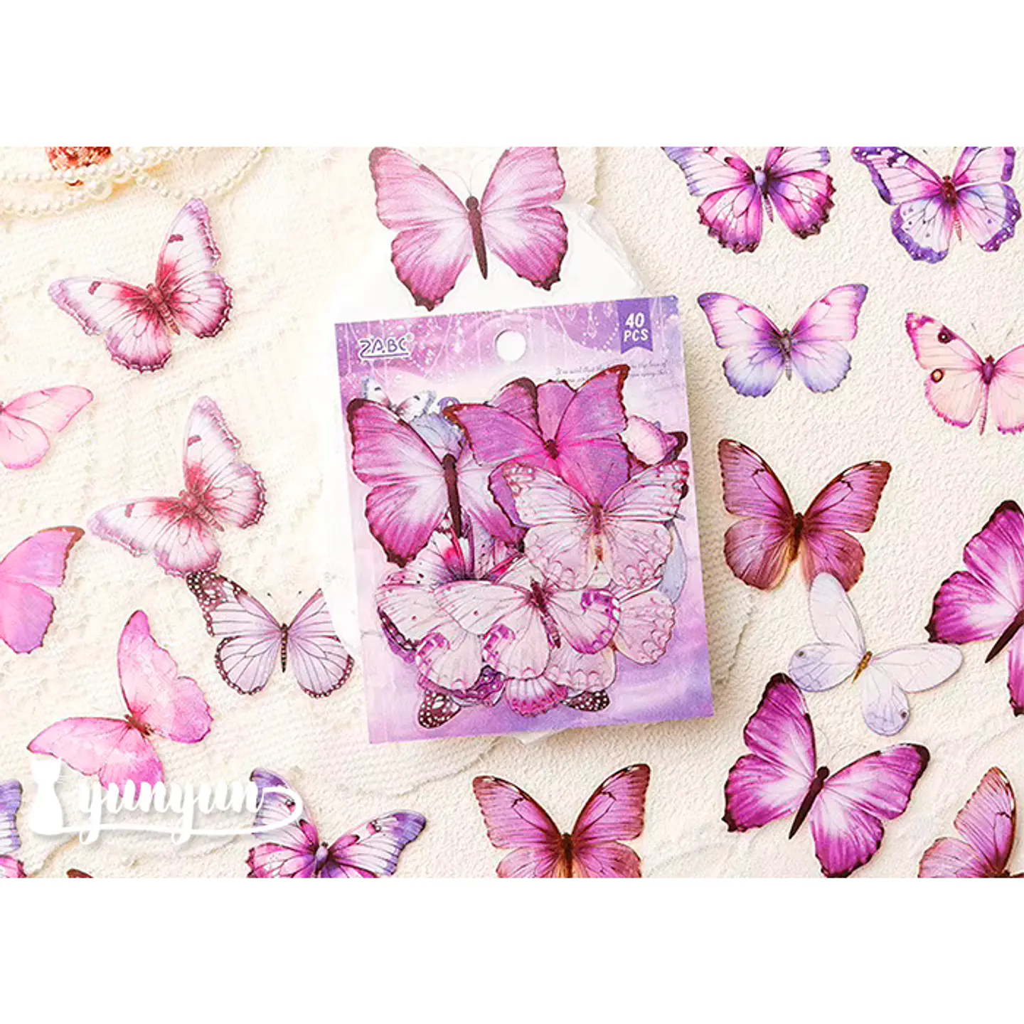 Stickers Mariposas II - 40 pzas 2