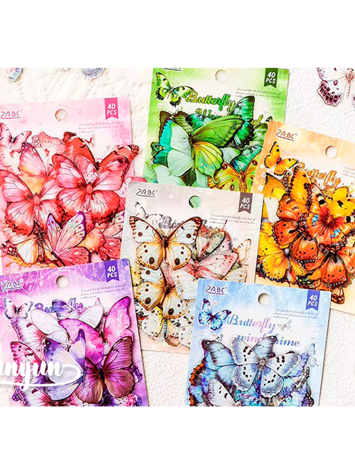 Stickers Mariposas II - 40 pzas 1