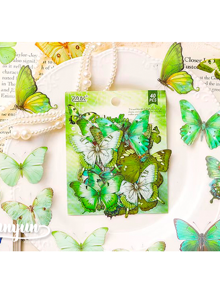 Stickers Mariposas II - 40 pzas 3
