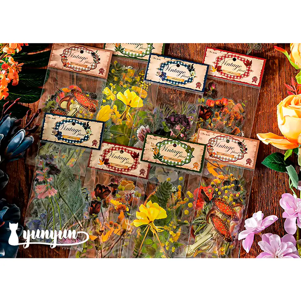 Stickers Botánica - 40 pzas 1